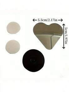 A Pair Of Heart-Shaped Blind Spot Mirrors, Car Heart-Shaped Blind Spot Mirrors, Car Frameless Blind Spot Mirrors, 360-Degree Wide-Angle Convex Mirrors, Sector-Shaped Blind Spot Rearview Mirrors, Parking Mirrors - Heart - View 5