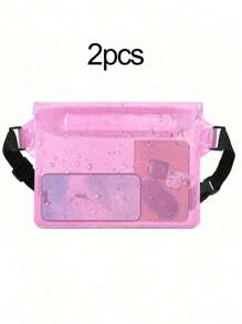 大容量防水手机袋，三层密封触摸屏防水手机腰包，适合游泳、漂流和潜水防水手机收纳袋 - 确保手机干燥存放防水手机壳 - 彩色 - 查看 23