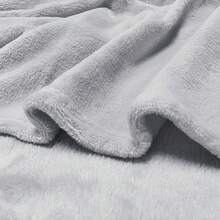 Sedalina Blanket. Sofa And Bed Blanket, Autumn And Winter, Soft, Warm, Machine Washable, Wrinkle Resistant - Light Grey - View 3