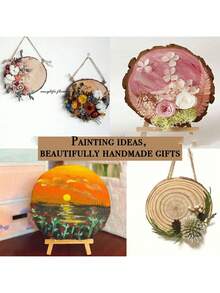 2 Stücke große Holzscheiben, natürliche Holzscheiben, unbearbeitete Holz Tischmittelstücke, Holzscheiben für Tischmittelstücke, zur Präsentation, Basteln, Malen, Tischdekoration, Holzbrennen, DIY Projekte, Weihnachten