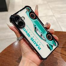 4 コーナー エアバッグ電気メッキ携帯電話ケースは、17/16E/16/15/14/13/12 Pro 16 Plus/16E に適した携帯電話保護ケースで、男性と女性に適しており、シンプルな個性と落下防止保護を備えています。 - ブラック - チェックする 4