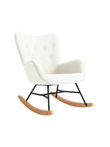 Rocking Chair (97 * 66 * 84 Cm). Bluelander - Beige - View 1