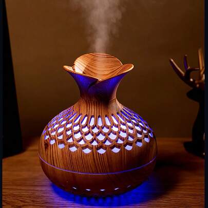 Flower Humidifier Light Sound Humidification Colorful Atmosphere Light Bedroom Office Desktop Decoration Creative Gift