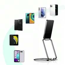 1PC Finger Ring Holder Multi Functional Rotatable Metal Folding Phone Holder Slouchy Back Sticking Finger Ring Buckle Holder Compatible With IPhone, Android Phone, Gift For Birthday, Family, Friends Phone Ring Holder Phone Grip - Multicolor - View 8