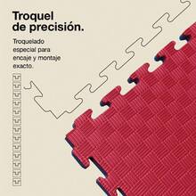 JOWY Tatami Puzzle 1x1m 2cm - Esterilla Gimnasio Puzzle | Goma EVA Reversible Varios Modelos y Colores | Esterilla Antideslizante para Artes Marciales, Fitness, Piscina, Juegos Infantiles y Suelo Tatami Japonés | Protege, Aísla y Decora | Entrega en 48-72h - Azul/Rojo - Ver 7