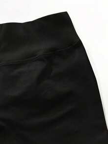 3件組女款運動短褲，無縫彈性緊身高腰防透腹部收腹瑜伽短褲，夏季款 - 彩色 - 查看 10