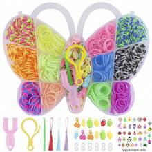 3-Tier Gift Box Multi-Color Rubber Band Set With Accessory Making Tools, Suitable For Handmade Bracelets And Hair Ties - Rubber Band - View 12