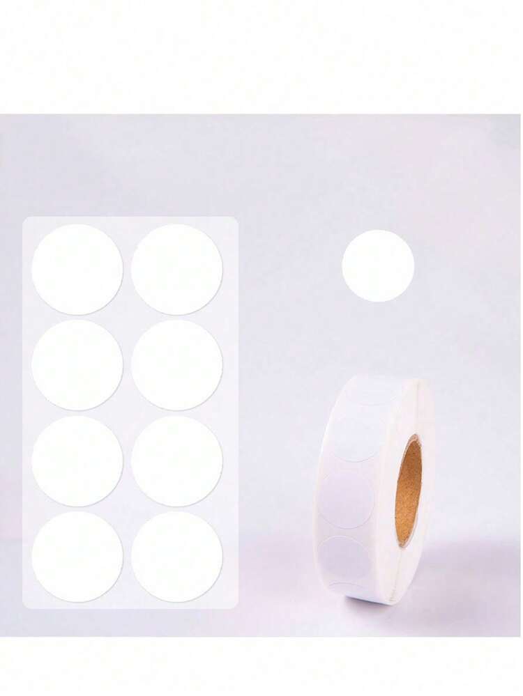 1pc Circular Polka Dot Stickers, Colorful Coded Labels. Main Uses: File Categorization, Highlighting, Coloring, Suitable For Student Classroom, Office Organization, Also As Christmas Gift Ideas Or Holiday Home Decor. Each Roll Contains 1000 Stickers, Suitable For Bulk Labeling Or Decorating Needs. - Multicolor - View 9