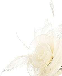Fascinator Headband Women High Church Hats Cocktail Halloween Garden Tea Party - Cream - 查看 9