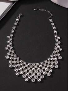 1 件时尚别致的发髻形吊坠项链，优雅的日常佩戴