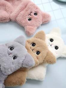 1 双卡通可爱休闲街头派对涤纶刺绣露指兔毛手套，温暖厚手套女士冬季派对、约会、学生1 双卡通可爱休闲街头派对涤纶刺绣露指兔毛手套，温暖厚手套女士冬季派对、约会、学生 - Flap Mittens - 查看 4