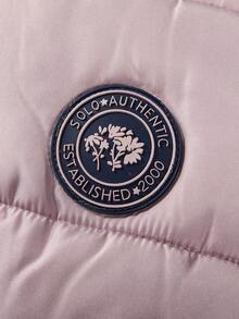 SOLOCOTE 女孩可爱冬季连帽棉衣，带口袋，温暖舒适，适合休闲外出，圣诞礼物 - 粉色 - 查看 11