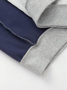 Balabala Boys 2 Pieces Set 2025 Fall New Sporty School Outfit - Light Gray - View 4