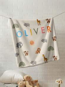 1件定制个性化毯子，文字毯，DIY毯，图案毯，纪念毯。挂毯，照片肖像毯设计，适合女孩、男孩、成人，情人节礼物，轻便，婴儿毯，个性化毯，返校时尚