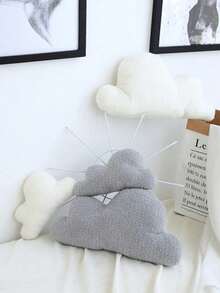 3 Sizes Cloud-Shaped Plush Toy, Cloud Stuffed Pillow - Cloud Cushion, Soft, Cuddly, And Furry For Cozy Bedroom Or Sofa Decoration, Kids Gifts - White Clouds And Dark Clouds Design, Perfect For Snuggling And Relaxation, Home Decor