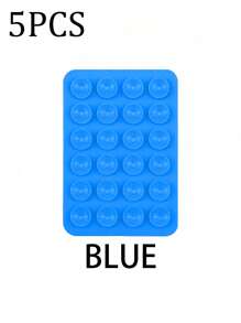 3/5Pcs Multi-Purpose Square Silicone Suction Cup Mobile Phone Holder, 24-Hole Suction Cup With Strong Adhesiveness, 1/10/20/30/40/50/60Pcs,Suitable For Various Scenarios To Prevent Phone Falling, Used For Video, Vibration, And Self-Portrait Phone Accessories