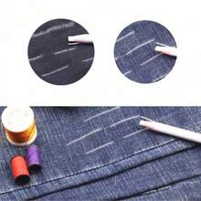 1 支可擦裁缝粉笔记号笔，可水洗彩色裁缝粉笔，包括彩色可移除标记蜡笔，白色可移除标记蜡笔，用于玻璃、织物、金属、陶瓷、纺织品、薄膜和纸张的彩色标记蜡笔，这些彩色标记蜡笔可用于玻璃、织物、金属、陶瓷、纺织品、薄膜和纸张，适用于裁缝标记、素描、免费切割粉笔和缝纫铅笔（随机颜色样式） - 彩色 - 查看 5