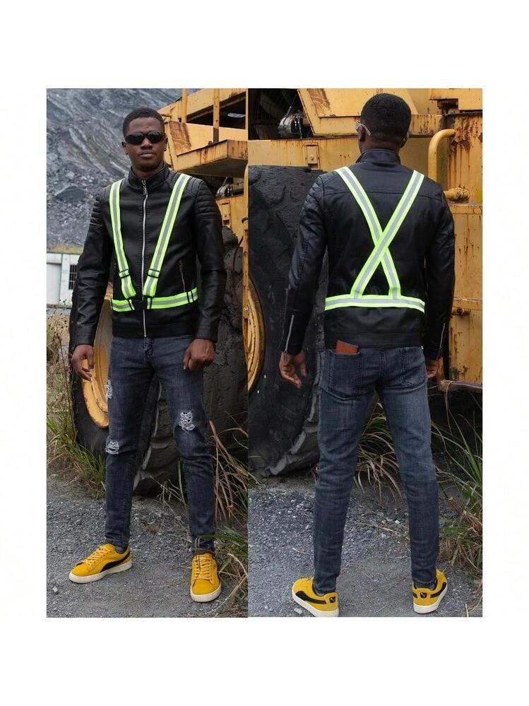 Reflective Vest Zojo Lightweight Adjustable Neon Orange X10