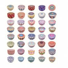 4/12/24/36pcs Candle Tins, 2.2oz With Lids, Bulk Empty Candle Containers For DIY Candle Making, Premium Metal Candle Holders, Round Candle Container Kits, Suitable For Adult DIY Candle Making In Various Patterns - Mixed Colors - View 1
