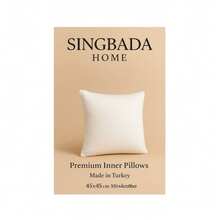 SINGBADA HOME 2 Packs 45x45 Cm Premium Inner Pillows – Soft Microfiber – Made In Turkey - White - View 1