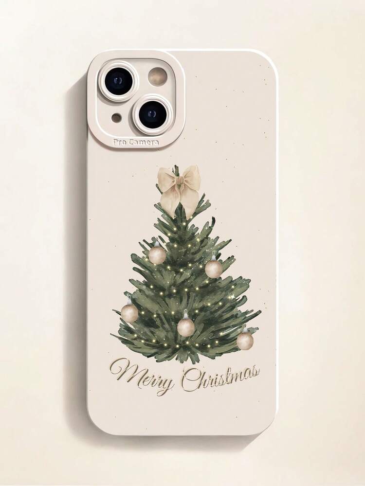 Coque de téléphone en silicone souple, motif sapin de Noël à la mode, couverture intégrale, résistante aux traces de doigts, compatible avec iPhone 16 Pro Max/16/16 Pro/16 Plus/15/15 Pro Max/15 Pro/11/12/13/14 Pro Max/11 Pro/11 Pro Max/12 Pro/12 Pro Max/13 Pro/13 Pro Max/14 Pro/14 Pro Max