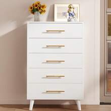 Cómoda de Lujo Ligera para Dormitorio, Armario de Almacenamiento - Blanco - Ver 5