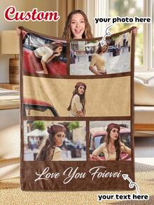 1 peça personalizada | Manta de flanela personalizada, manta decorativa personalizada com foto, manta leve e divertida personalizada, adequada para sofá, cama, viagens, camping, sala de estar, escritório, sofá, cadeira e cama - Manta de tecido de flanela macio e quente com impressão digital, manta de tamanho grande | Manta de tamanho pequeno, respirável, leve, lavável, divertida, fofa, romântica, macia, confortável, elegante, simples, personalizada, única, presentes ideais para ele, presentes ideais para ela, namorado, namorada, pai, mãe, família, amigos, para aniversários, Dia das Mães, aniversários, Dia dos Namorados, formatura, Dia dos Pais, casamentos, inauguração de casa, sofá, cama, carro, sala de chá, quarto, banheiro, sala de estar, sala de jantar - Multicolorido - Ver 22