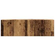 2 Piece TV Cabinet Set Wall-Mounted Old Wood Engineered Wood - Brown - View 5