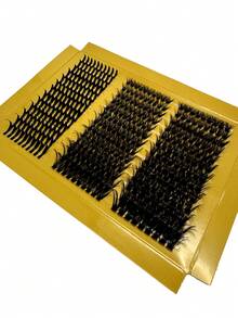 全新 5D 蓬松睫毛簇 80D+100D 睫毛簇 尖刺睫毛簇 浓密簇状睫毛延长 C/D 卷翘睫毛簇 377 根单根睫毛 9-18 毫米 角色扮演 3D 尖刺纤细浓密貂皮假睫毛 化妆睫毛簇、睫毛簇、单根睫毛、睫毛、假睫毛 - 黑色 - 查看 4