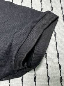 Men's PLAIN POLO Shirt Premium Cotton Pique Fabric Promotion - 黑色 - 查看 5
