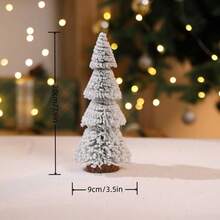 圣诞派对装饰，新款灯塔造型植绒杉树带灯，桌面圣诞树摆件，迷你松针树家居装饰，圣诞装饰，房间装饰，冬季圣诞装饰，家居圣诞礼物，圣诞装饰 - 彩色 - 查看 8