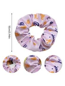 New - Arrival Halloween Fabric Scrunchies Set | Various Prints, Including Pumpkins, Versatile Hair Accessories For Wholesale,This Set Of Halloween - Themed Fabric Scrunchies Offers A Wide Variety Of Designs, Perfect For Adding A Spooky