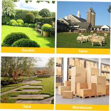 Heavy-Duty Mesh Steel Garden Cart (900 Lbs Capacity) – Folding Utility Cart With Removable Sidewalls, 10-Inch Tires & ATV/Tractor Handle (Black-Yellow) - Màu vàng - Xem 8