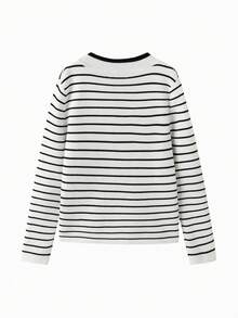 Balabala 女童毛衣 2025 春秋新款针织套头衫 - 黑白色調 - 查看 2