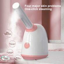 Large Water Tank 3-In-1 Nano Ionic Facial Steamer With 360° Rotatable Nozzle - Humidifier - Pore Cleanser - Blackhead Remover - Spa Quality, Free Roller And Hair Band Included - 查看 5