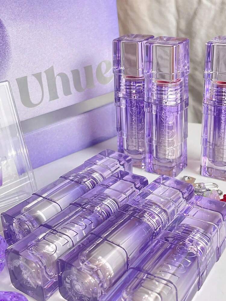 Uhue Son bóng 3ml/0.1 fl oz D03, bóng như thủy tinh, độ bóng cao, màu sắc đậm đà, dưỡng ẩm, sắc tố nhẹ, dễ thoa, dưỡng ẩm lâu trôi, cảm giác thoải mái khi sử dụng, món quà tuyệt vời, 3ml/0.1 fl oz - D03 - Xem 11