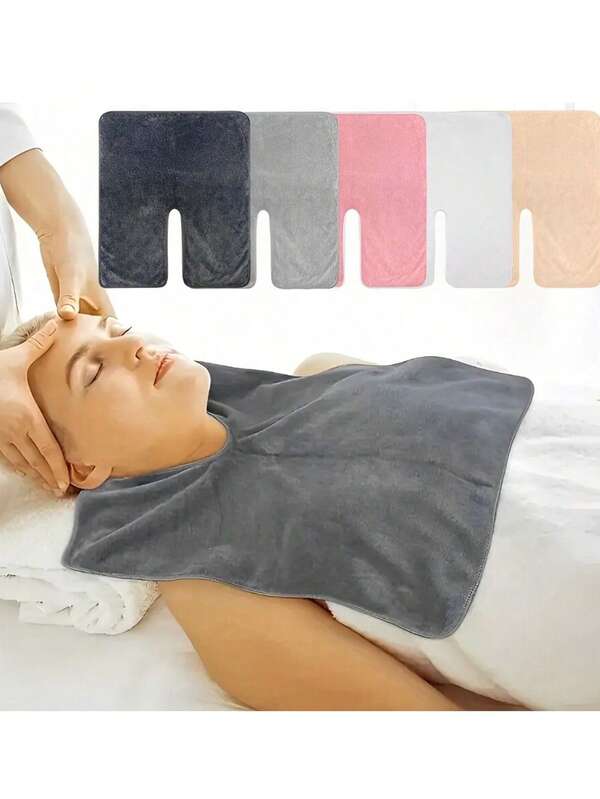 U-Shaped Towel, Reusable Soft Fiber Neck Wrap For Beauty Salon, Spa, Massage, Facial Care