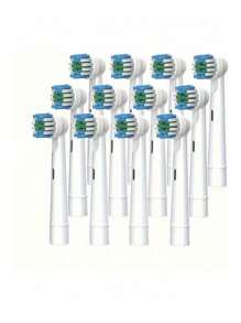 Electric Toothbrush Replacement Brush Heads, Compatible With Oral-B , Classic Precise Cleaning Replacement Brush Heads, Effective Cleaning And Plaque Removal - White - View 13
