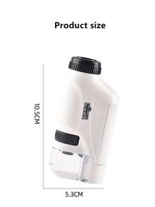 儿童便携式手持显微镜：LED 灯，60X-120X 变焦，适合小学生的教育光学科学实验玩具、科学、显微镜、儿童便携式显微镜 - 彩色 - 查看 11