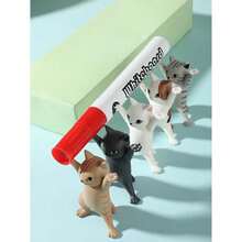 2 szt. uroczych uchwytów na figurki kotów: urocze, wielofunkcyjne podstawki do artykułów papierniczych, drobnych przedmiotów na biurku i jako element wystroju wnętrz