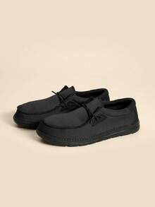 Men's Loafers Casual Dress Shoes Drive Breeze Slip-On Stretch Lightweight Comfortable Boat Shoes Lightweight Walking Work Soft - 黑與白 - 查看 2