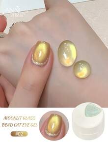 annies 5g Moon Colored Glass Bead Cat Magnetic Gel Polish - Soak Off UV/LED Flashing White Cat Eye Gel Nail Salon DIY1pcs/3pcs - 彩色 - 查看 10