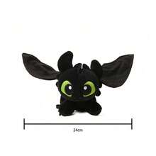 Universal Pictures Llavero de peluche de Toothless de DreamWorks Dragons HTS de 13 cm - Figura colgante sentada, gancho desmontable para mochila, juguete de peluche suave como regalo para niños/fans (con licencia oficial) - Peluche impresionista desdentado perchable - Ver 11