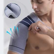 Stability Shoulder Brace Compression Sleeve For Rotator Cuff Support, Dislocated AC Joint, Frozen Shoulder Unwell,Fit For Left And Right Shoulder,For Fitness, Daily Work, Tennis, Badminton