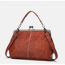 Retro Handbag For Women 2026 - High-Quality Shoulder Bag - Faux Leather In Vintage Look - Ideal For Everyday Use And Parties (22 X 6 X 28 Cm) - màu đen - Xem 4