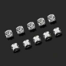 Shiny Glass Crystal Hand-Sewn Rhinestone - DIY Rhinestone Jewelry And Wedding Dress Decoration, Versatile Choice - Durable, Sizes 3-10mm, Ranging From 50 To 1440 Pieces - DIY Rhinestone Jewelry And Wedding Dress Decoration, Versatile Choice - Durable, Sizes 3-10mm, Ranging From 50 To 1440 Pieces