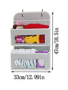 1 Peça Bolsa de Armazenamento Suspensa Organizador de Armazenamento Sobre a Porta - Suporte Suspenso para Quarto/Armário! Armazenamento de Grande Capacidade Sem Prateleira, Economizador de Espaço e Tecido Não Tecido Resistente