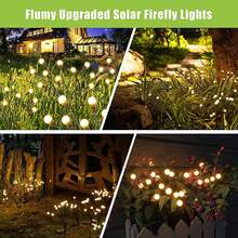 Solar Lights Outdoor Waterproof 1 Pack, Upgraded Outdoor Solar Lights For Yard Patio Garden Decor, Solar Lights For Outside Gardening Supplies, 10 LEDs Firefly Garden Lights Solar Powered Outdoor For Yard Patio Lawn, Swaying Pathway Lights, Perfect Gardening Gifts For Women, Holiday And Christmas Decoration