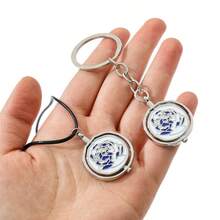 1/2 chiếc móc khóa hoa hồng xoay Jinx Arcane, mặt dây chuyền móc khóa hoa hồng xanh xoay, quà tặng hoàn hảo cho sinh nhật, ngày lễ, Halloween, Giáng sinh, đồ trang trí - Nhiều màu - Xem 4