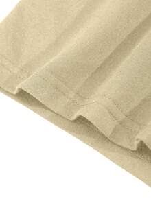 Men Casual Round Neck Short Sleeve 100% Cotton T-Shirt, Summer Vacation Top, Funny Graphic Tees, Y2K Street Wear, Gifts For Boyfriend And Husband - 杏色0821 - 查看 2